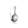 Acero Inoxidable Creativa Mango Corto Mini Pequeña Redonda Cuchara Postre Sopa Cuchara Divertida Helado Cuchara Estudiante Niños Linda Cuchara Cuchara