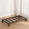 Estante para Flores de Pie para Sala de Estar Estante de Almacenamiento Móvil Bandeja Estante para Flores Subestructura Soporte de Rueda Universal Estante de Almacenamiento para Balcón