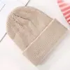 Chapéu de Tricô Personalizado para Outono Inverno Unissex Moda Chapéu Quente Touca Simples Versátil Chapéu de Tricô