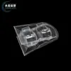 Caixa blister transparente de PVC de três dobras com furo para pendurar ferragem Embalagem para cosméticos com cartão inserível blister