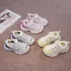 Zapatillas deportivas de malla doble para niños, nueva colección primavera/otoño 2026, zapatillas casuales ligeras para correr para niños, zapatillas deportivas de moda para niñas