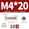 Jinchao M4M5M6M8304 Acero Inoxidable Tornillo de Cabeza Plana Biselada de Cruz Juego de Tuercas Tuerca de Brida Muebles