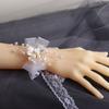 Flor de Muñeca Coreana para Novia, Hermoso y Súper Hada Flor de Orquídea Pulsera de Flor para Mano, Regalo de Boda, Grupo de Damas de Honor Hermanas