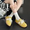 Zapatos Casuales Planos de Cuero Genuino para Mujer para Primavera y Verano 2025 Nuevos Combinan con Todo Transpirables Deportivos Zapatos Forrest Gump