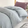 Juego de Ropa de Cama para Dormitorio Universitario de Tres Piezas Sábana Bajera Ajustable 100% Algodón Sábana Individual Funda de Edredón Un Juego Completo de Ropa de Cama de Seis Piezas