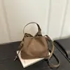 Bolsa Transversal Bucket Nova Tendência da Moda Design de Nicho Fechamento com Cordão Bolsa de Ombro Único para o Dia a Dia Bolsa de Mão de Grande Capacidade