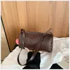 Bolso Cilindro Tejido de Moda Retro para Mujer 2026 Nuevo Bolso de Mano de Moda Bolso Cruzado Casual para Hombro