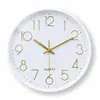 Reloj de Pared Moderno Creativo Simple para el Hogar de 8 pulgadas, Reloj Decorativo Silencioso de Lujo Ligero para Colgar en la Pared, Venta al por Mayor y Dropshipping Transfronterizo