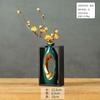 Venda Direta da Fábrica Novo vaso chinês moldura de madeira flor de ameixa cerâmica artesanato sala de estar decoração de casa empresa presente comercial