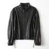 Chaqueta de Cuero Genuino 6119 Estilo Nuevo Casual Versátil Minimalista Unisex Ultradelgada Piel de Oveja Curtida Completamente al Vegetal Chaqueta de Pareja