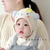 Gorro para Bebé Primavera y Otoño Lindo Gorro con Protección para las Orejas para Bebés Niños y Niñas para Proteger la Fontanela Meses Pequeños Cortavientos Cálido Gorro para la Cabeza Invierno