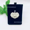 Colgante Cerradura de Calabaza Latón Plateado Retro Hueco Cerradura de Fortuna Estilo Étnico Galvanoplastia al Vacío Joyería para Mujer Venta al por Mayor