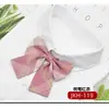 Gravata borboleta JK Feminina Uniforme Japonês Camisa de Uniforme Escolar Sem botões Gola Saiver Flor Estilo Universitário Gravata Borboleta Sha Hua Floresta Vermelha