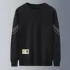 Sudadera para hombre para primavera y otoño 2025, chaqueta juvenil de manga larga para hombre, nuevo top de otoño de cuello redondo de corte holgado sin capucha
