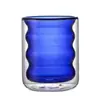 Taza de vidrio borosilicato de doble capa para el hogar, creativa, de aspecto atractivo, vaso de agua oruga, vaso de agua de vidrio resistente al calor