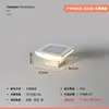 Luminária de Cabeça Solar para Coluna em Aço Inoxidável, Lâmpada de Jardim à Prova d'Água para Exterior, Lâmpada Elétrica para Coluna de Portão de Vila de Jardim, Lâmpada de Cerca