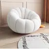 Sofá Perezoso Silla Calabaza Individual Crema Red Net Saco de Frijol Sala de Estar Dormitorio Apartamento Pequeño Balcón Tatami