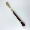 Calzador de Madera Maciza Vietnamita Ébano Mango Largo Incrustaciones de Concha Levantador de Zapatos Hogar Zapato Pantufla Madera de Ala de Pollo Calzador Venta al por Mayor