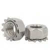 304 K-tipo de aço inoxidável NUT métrico/britânico/dentado encanta a porca/K tampão anti-frouxo contraporca M3-M8