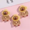 Serie Luminosa de Capibara Dibujos Animados DIY Pasador Cuerda para el Cabello Pegamento de Crema Funda para Teléfono Móvil Agujero para Taza de Agua Accesorios para Zapatos