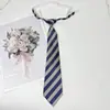 Gravata JK masculina e feminina estilo uniforme japonês coreano versátil estudante universitário camisa listrada material escolar dk curta moda-livre