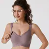 Ropa interior sin costuras transfronteriza de talla grande, push-up, soporte lateral para el pecho, anti-caída, sujetador de lactancia inalámbrico para maternidad, Amazon
