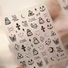 Tiesu Lindo Dibujo Animado Halloween Nuevas Pegatinas para Uñas M-1239 Color Plata Mate Atmósfera Ins Pegatinas de Arte para Uñas