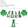 St. Bandeira Espiral de Glitter do Pat VAMOS FICAR SHAMROCKADOS Flor de Papel Pendente de Carnaval Irlandês