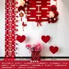 Decoração de Ambiente para Quarto de Casamento terno Decoração de Parede de Fundo para Casamento Adesivo de Personagem Feliz para Mulher Sala de Estar de Casa Nova Quarto Parede Origami