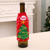 Produtos Domésticos de Natal, Conjunto de Tricô de Alta Qualidade para Garrafas de Cerveja de Natal, Decoração de Garrafa de Cerveja de Natal, Conjunto de Garrafas de Vinho