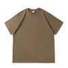 Camiseta de Manga Corta de Algodón Pesado de 300 g, Capa Base Casual Multicolor, Algodón Amigable con la Piel, Suave, Delicada, Amigable con la Piel, Fresca, Estilo Básico