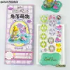 Nuevas pegatinas luminosas Sanrio Jenga 3D en relieve para decoración de escenas, pegatinas decorativas de dibujos animados de cristal tridimensional para cuadernos