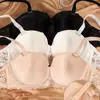 Tallas Grandes Hermoso Espalda Encaje Botón Frontal Sujetador Ropa Interior para Mujer Push-Up Exportación Europea y Americana Amazon Tallas Grandes Hermoso Espalda Cruzada Sujetador