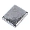20 Piezas de Caja de Cigarrillos Mediana Metal Negro Mate Mediano Grueso Doble Uso para Hombre Portátil Soporte para Cigarrillos Anti-Presión y a Prueba de Humedad