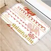 Felpudo Navideño para el Hogar con Estampado de Árbol de Navidad, Felpudo para Puerta de Sala de Estar