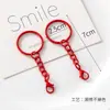 Llavero de anillo de plástico de colores Accesorios para abalorios DIY Colgante de anillo de resorte Gancho de campana Materiales para cadena de teléfono móvil