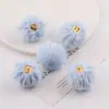 3cm Bola de Pelo de Coelho Artificial Pingente de Pelúcia Chaveiro Feito à Mão Pingente de Bolsa Materiais para Acessórios