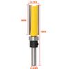 Cabeça de corte de corte para carpintaria 6,35 mm com rolamento cortador reto copiando cortador reto fresa máquina de gongo cortador de entalhe