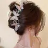 Pinza para el pelo de dibujos animados coreanos para mujer, pasador de lazo, pinza de tiburón exquisita de alta gama, tamaño grande para cabello grueso, accesorio para el cabello