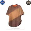 Marca Nasa Verão Novo Conjunto de Camiseta Rasgada de Manga Curta de Alta Qualidade Shorts de Cintura Alta Conjunto de Duas Peças Tendência