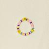 Europa y Estados Unidos nuevo color primavera cuentas planas joyería al por mayor Amazon explosión esférica arcilla polimérica suave cara sonriente pulsera Joker mujer