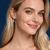 Brincos de Prata Esterlina S925 com Moissanita para Mulheres, Brincos de Luxo Leve de Alta Qualidade, Brincos de Tarraxa Modernos e Únicos, Brincos para Atacado Transfronteiriço