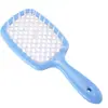 En stock, peine para cabello húmedo y seco, peine para cabello rizado con forma esponjosa, peine de malla de masaje, peine hueco.