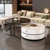 Mesa de Centro de Pizarra para Sala de Estar, Nuevo Modelo 2025, Apartamento Pequeño, Lujo Ligero, Moderno, Mesa de Centro de Gama Alta, Mesa Pequeña Moderna Simple