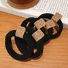 Accesorio para el cabello con lazo de oso, dulce y a la moda, con forma de corazón para niña, sin costuras, duradero, con cola de caballo alta, banda de goma