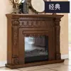 Chimenea de Madera Maciza Estilo Country Americano Gabinete de Chimenea Moderno Minimalista Soporte de Gabinete Decorativo para Sala de Estar Retro Art
