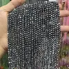 Pedra de Titânio Hertz Facetada Pequenas Contas, Pedra Condutora de Calor, Super Brilhante Fio Longo Contas Facetadas Semi-Acabadas, Pulseira Colar DIY Atacado