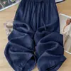 Pantalones de Pierna Ancha de Algodón y Lino Transpirables de Tallas Grandes para Mujer, Estilo Old Money, Pantalones Frescos Rectos Cortos Casuales