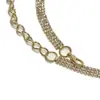 Corrente de Cintura Estilo Novo para Mulheres, Corrente de Garras Europeia e Americana Transfronteiriça com Pedras Strass Embutidas, Corrente de Metal, Corrente Corporal Decorativa Fashionável e Versátil