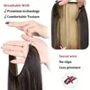 Extensiones de cabello de línea de pesca transfronteriza europeas y americanas, extensiones de cabello largo liso invisibles y sin costuras, disponibles en múltiples colores, para exportación